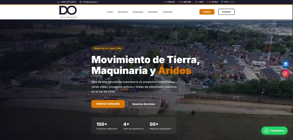 Sitio web Don Orlando Group